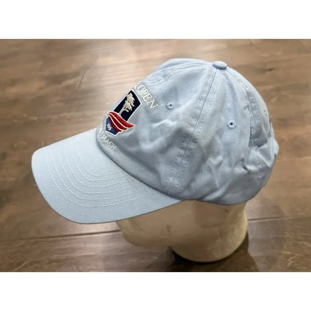 US Open Golf Pebble Beach 2019 Blue Adjustable Strapback Hat Cap USGA Member